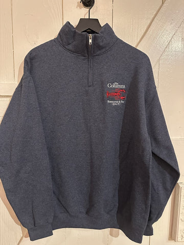 Col-1/4 Zip Heather Navy