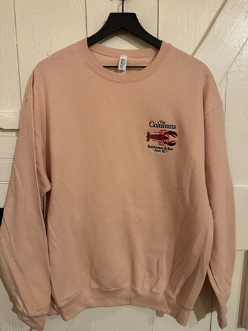 Col-Lobster Embroidered Crewneck Pink