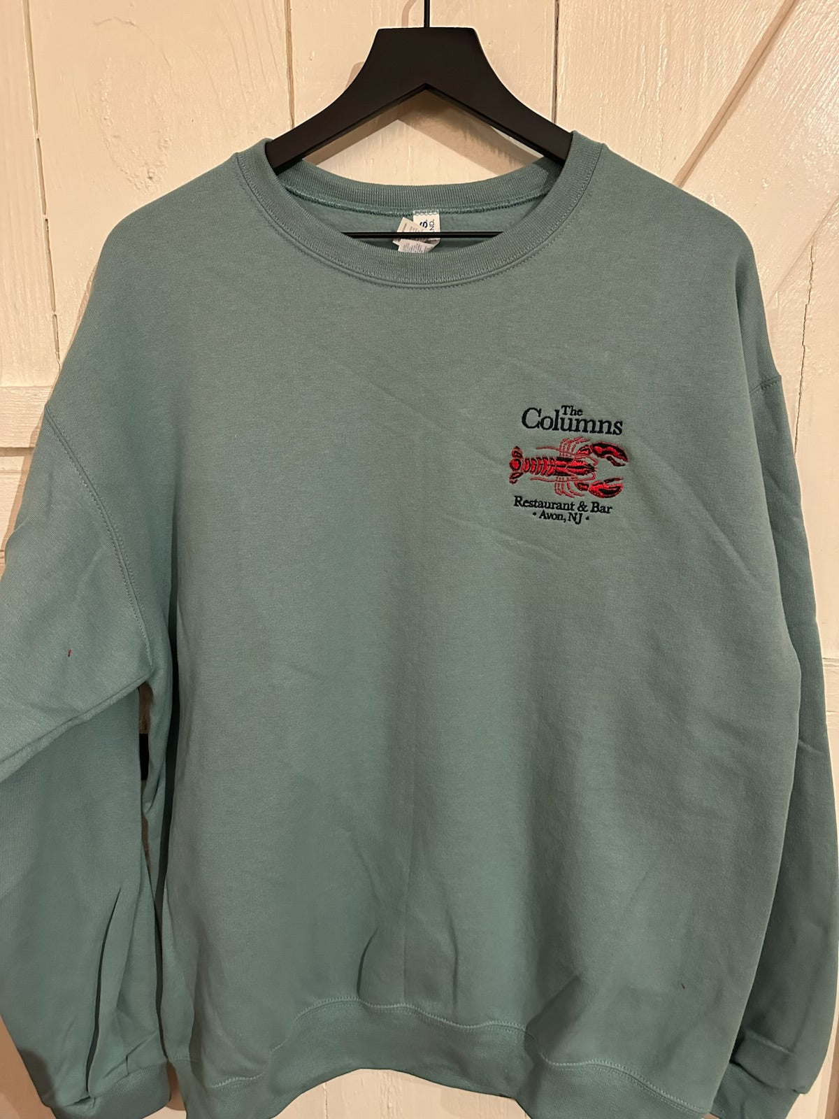 Col-Lobster Embroidered Crewneck Sage