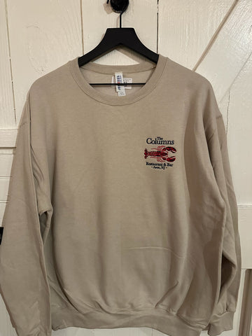 Col-Lobster Embroidered Crewneck Sand