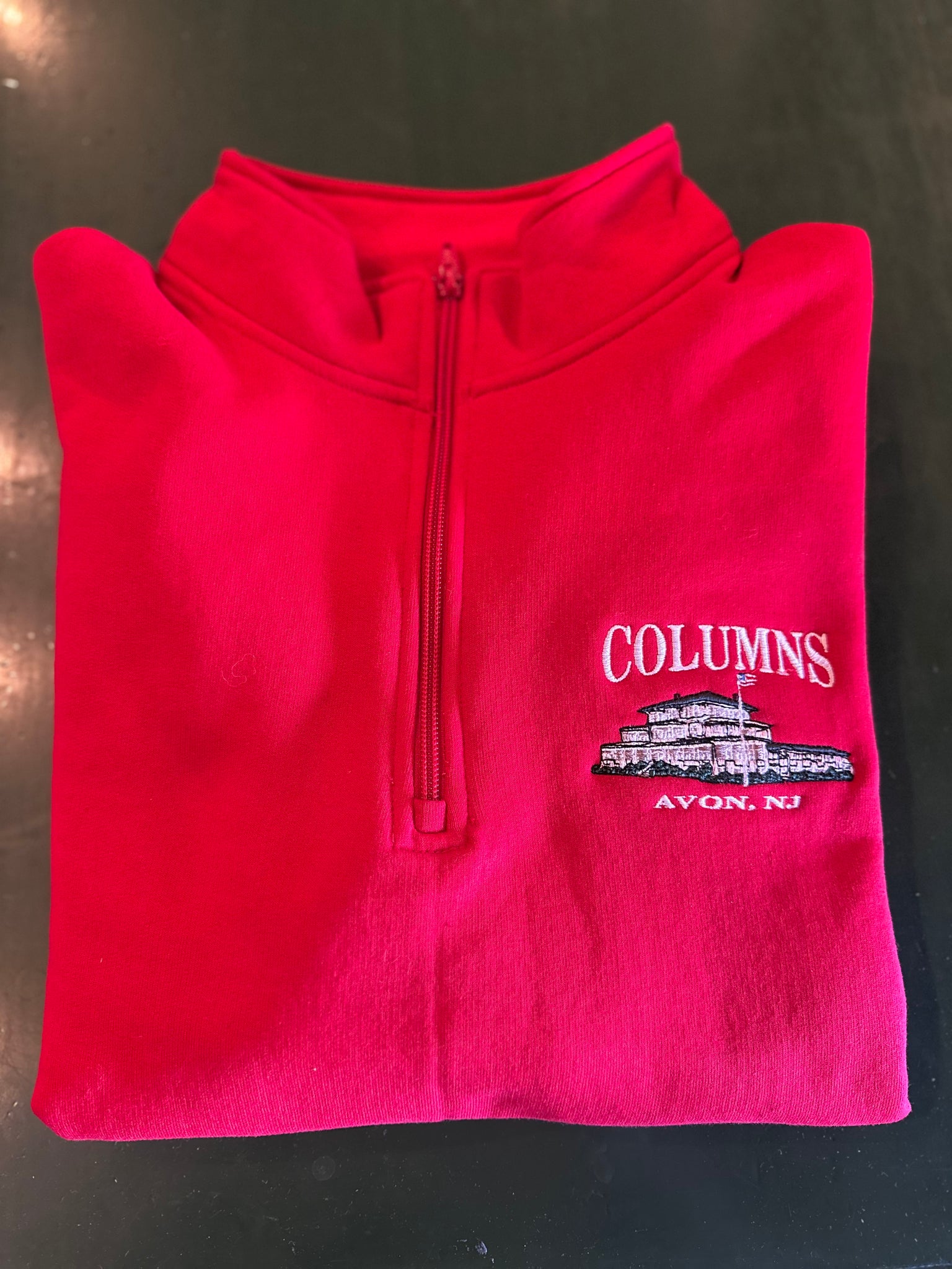 Col-1/4 Zip Red