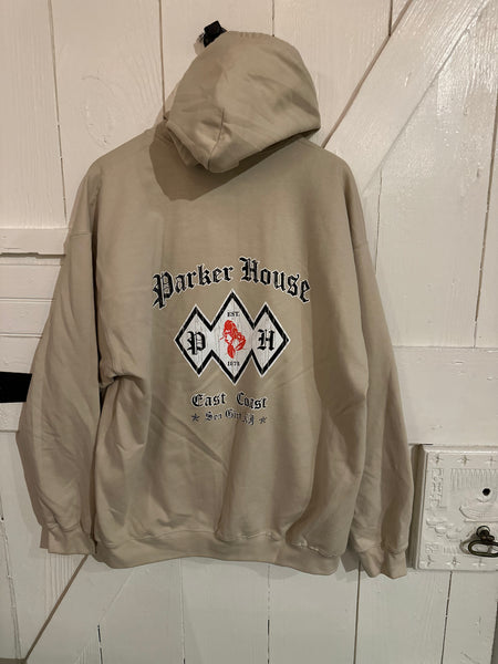 Diamond Back Zip-Up Hoodie