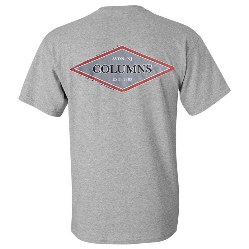 Columns Logo T-Shirt Gray